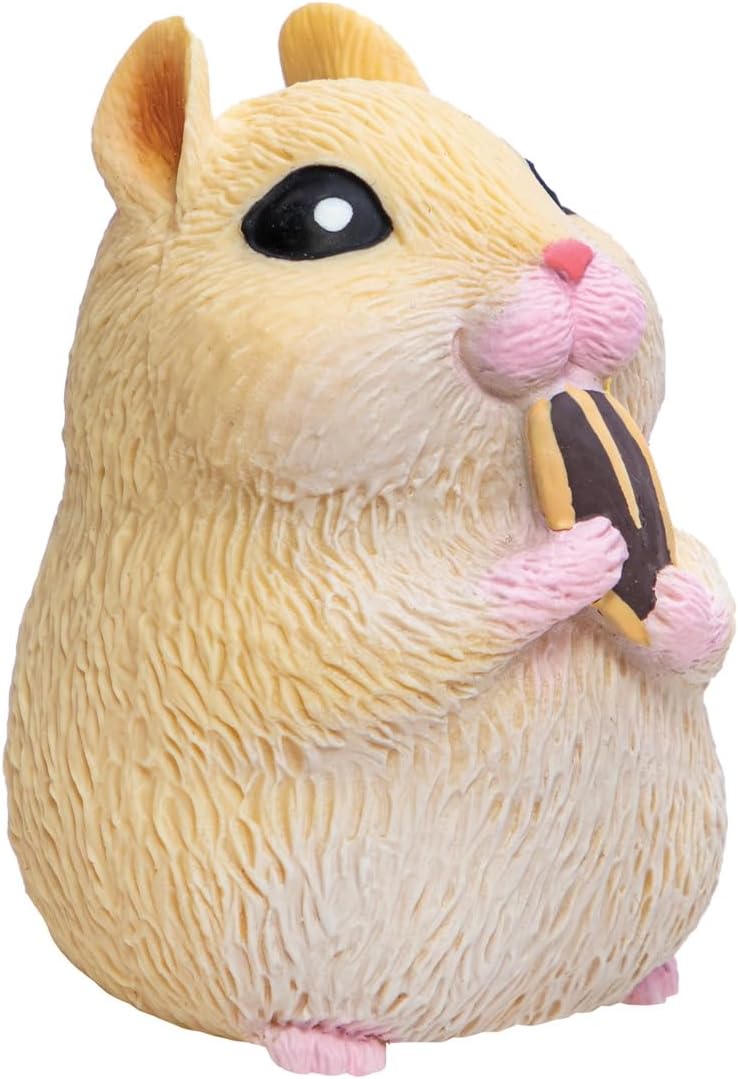 Schylling Chonky Cheeks Hamster - Squishy Squeeze Toy - Color May Vary - Age 3+ (Pack of 1) - Image 4
