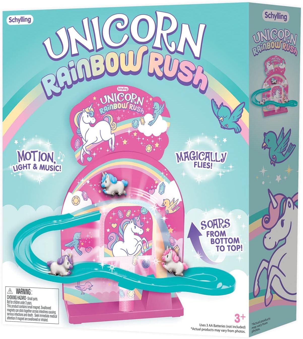Schylling Unicorn Rainbow Rush. Pink - Image 2