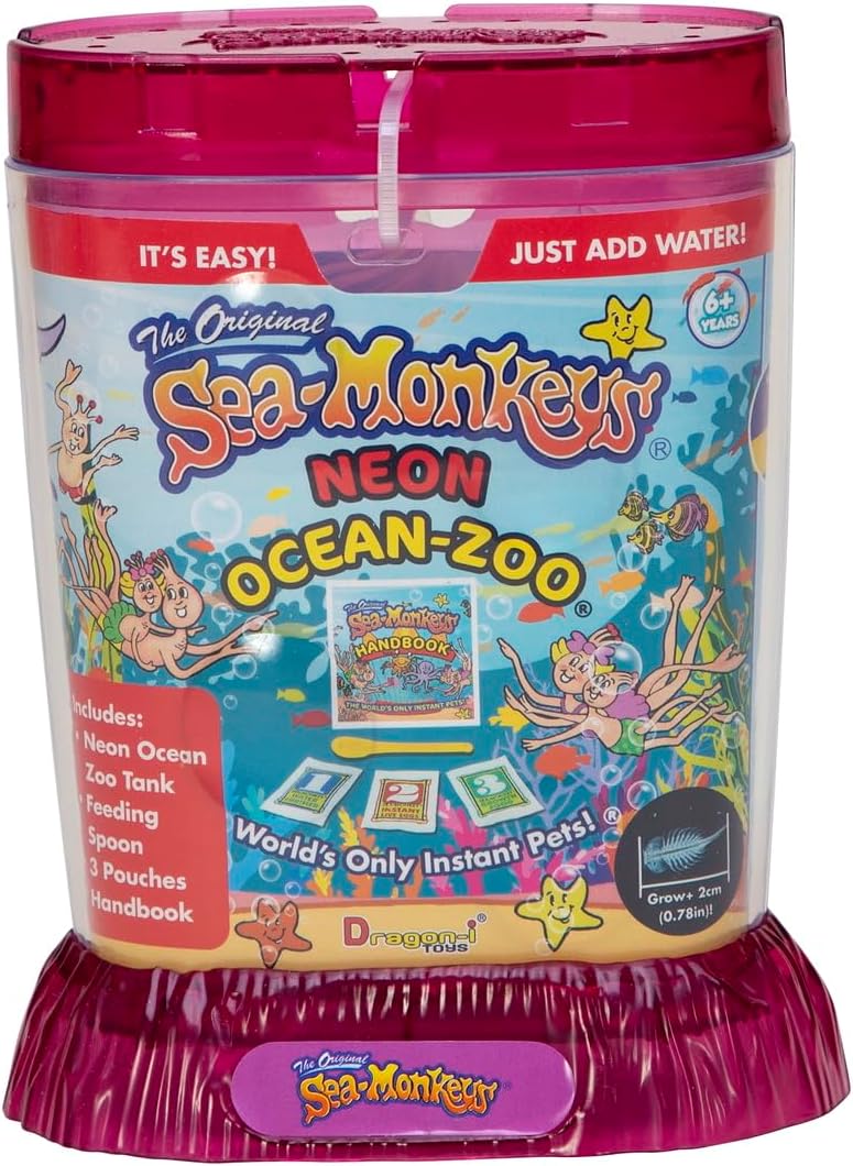 Sea-Monkeys? Ocean Zoo Neon - World-s Only Instant Pets? - Assorted Colors - Ages 6+ (Pack of 1) - Image 5