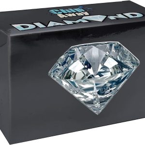 Schylling Chip Away Diamond - Gemstone Dig Kit with Collectible Specimens Inside - 1 in 24 Contains a Real Diamond - Includes Miniature Hammer. Chisel. and Brush - Ages 5 and Up - One Box